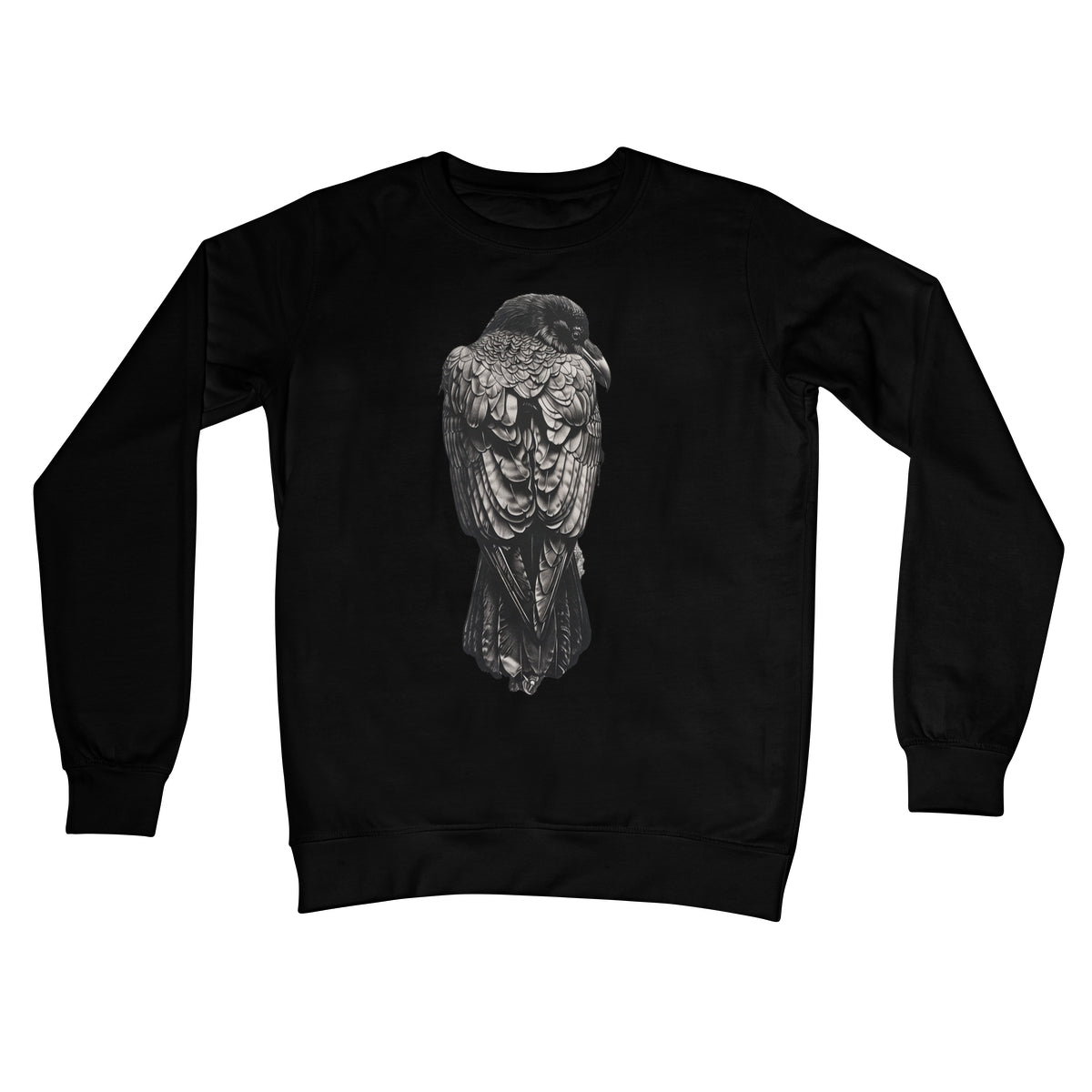 The Designation of The Raven Crew Neck Sweatshirt Apparel Prodigi S Jet Black 