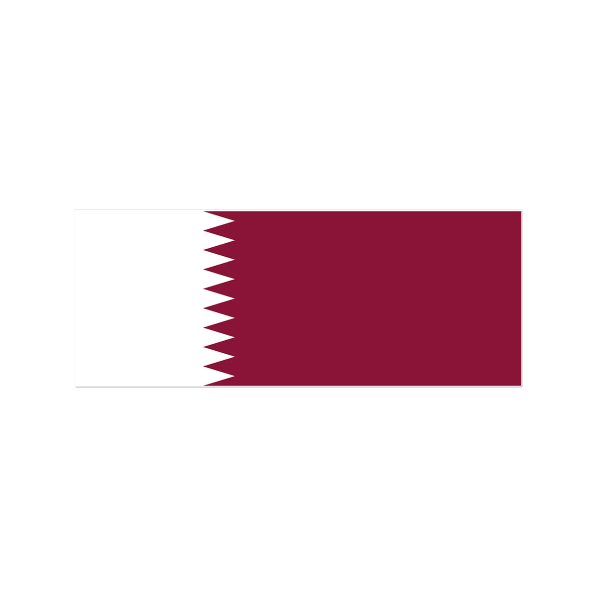 Qatar Flag Tattoo (Temporary) Tattoos Prodigi 3"x4"  