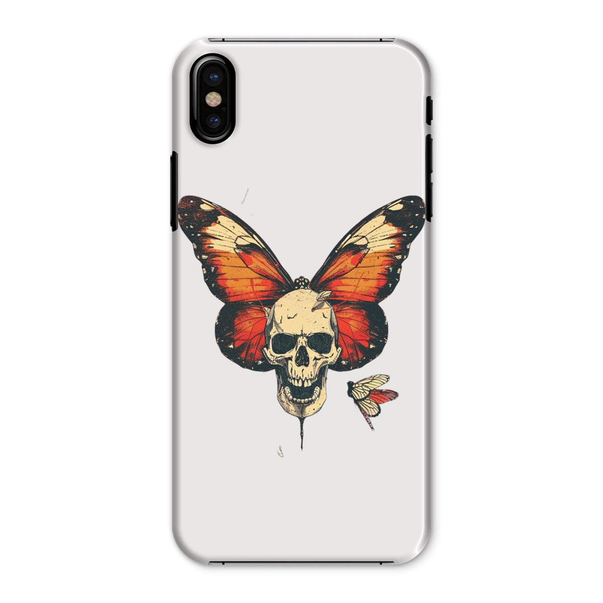 Butterfly With Skeleton Face Snap Phone Case Phone & Tablet Cases Prodigi iPhone X Gloss 