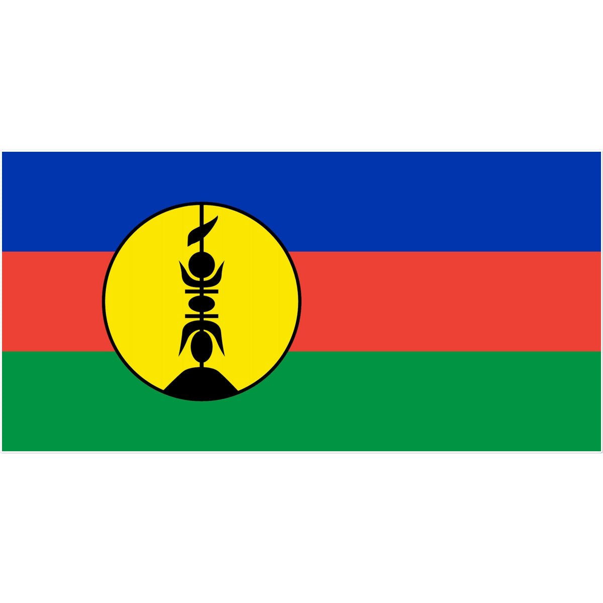 New Caledonia Flag Tattoo (Temporary) Tattoos Prodigi 8"x8"  