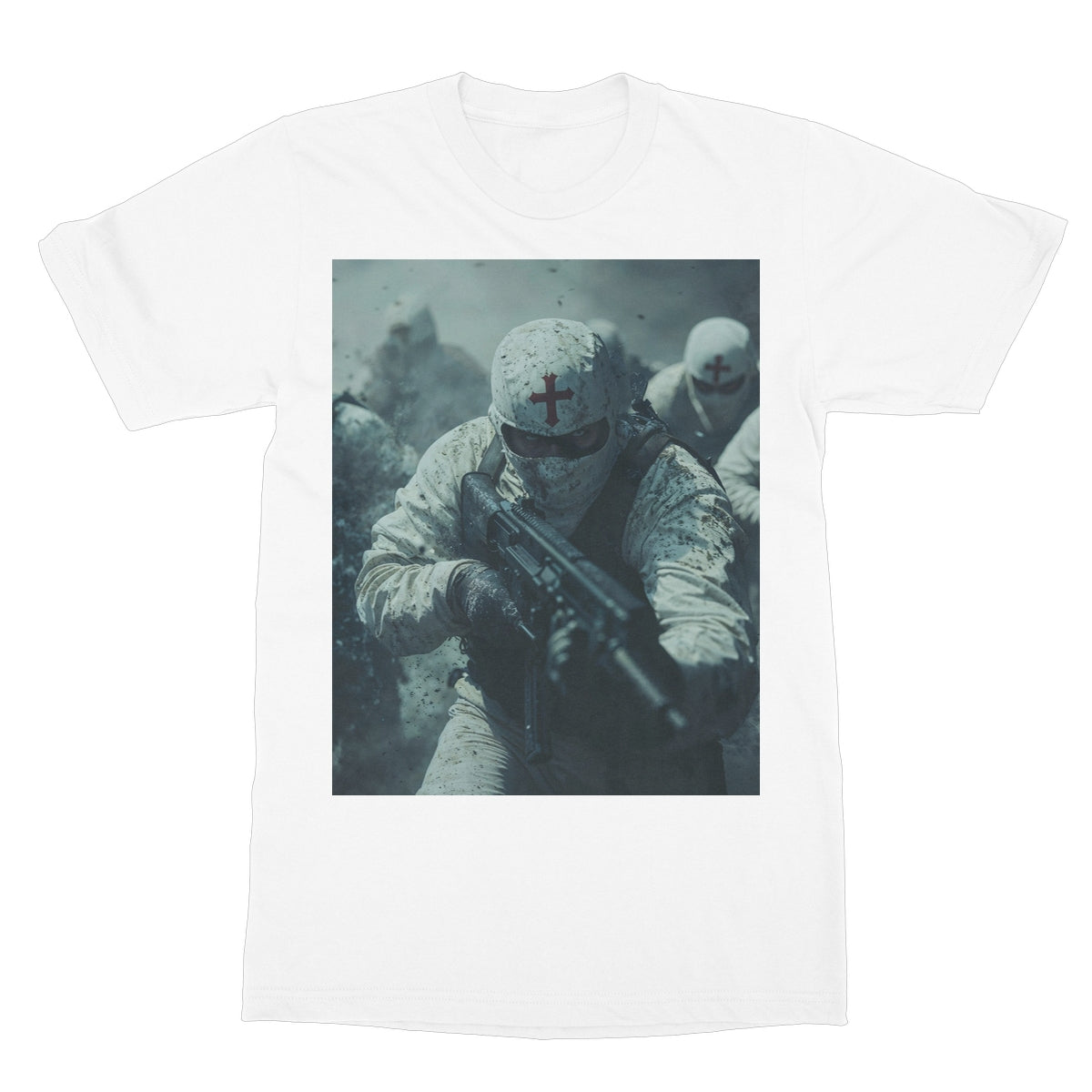 GODS Super Soldiers Softstyle T-Shirt Apparel Prodigi S White