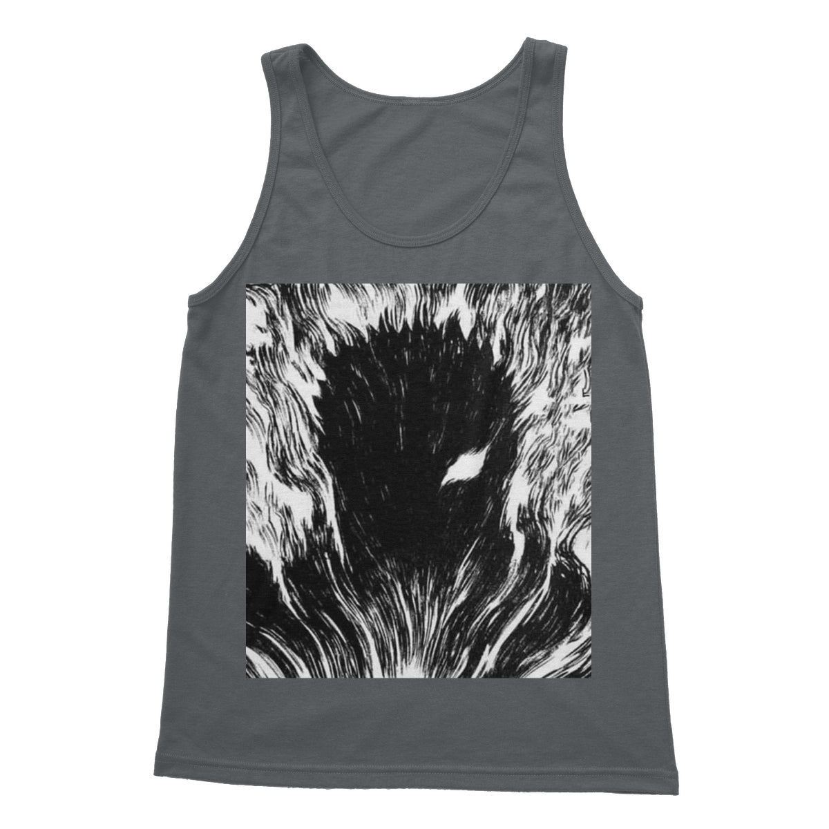 Berserk: Gut's Inner Rage Softstyle Tank Top Apparel Prodigi S Charcoal