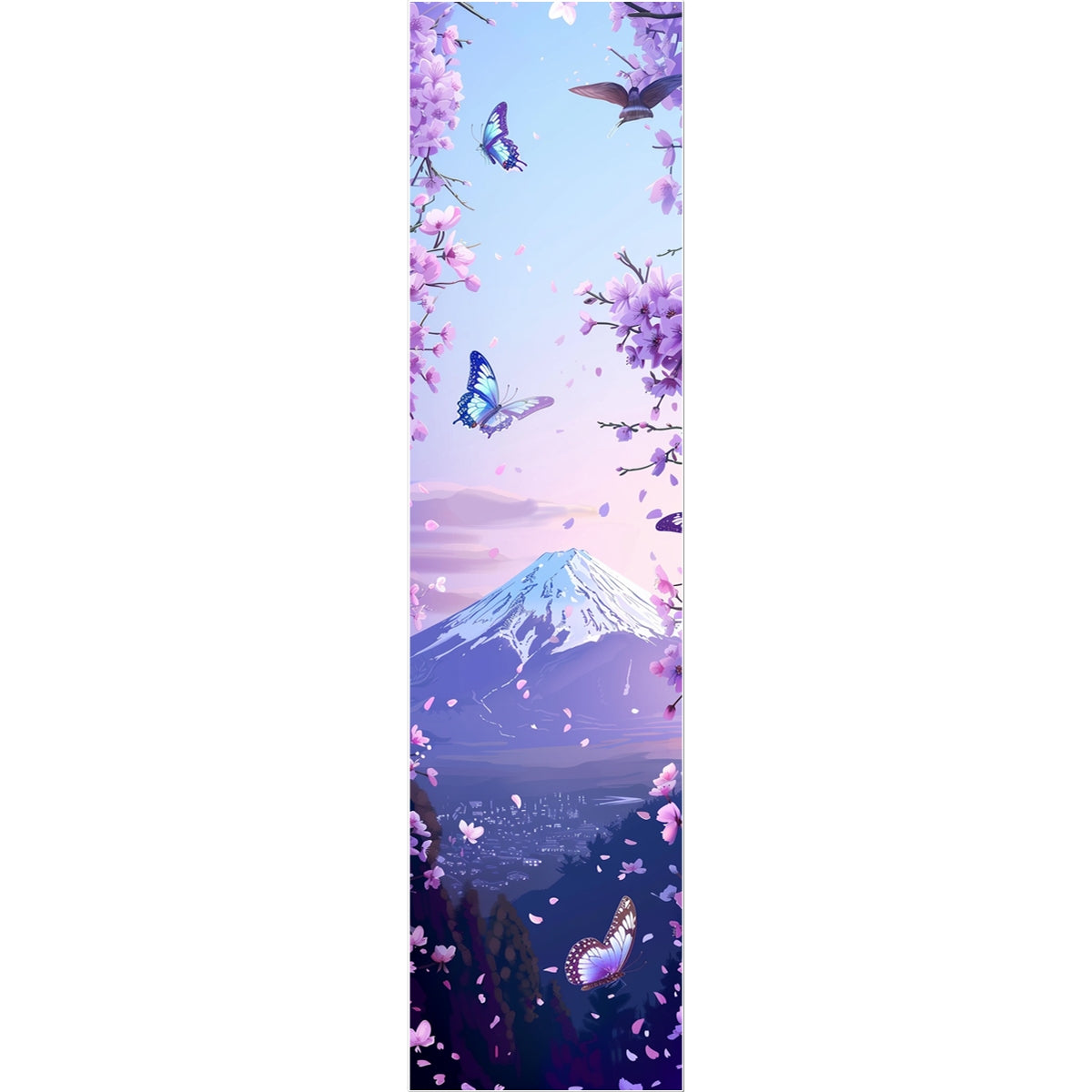 Purple Jasmine Fields Art Strip Butterfly Tattoo Tattoos Prodigi 3"x4"  