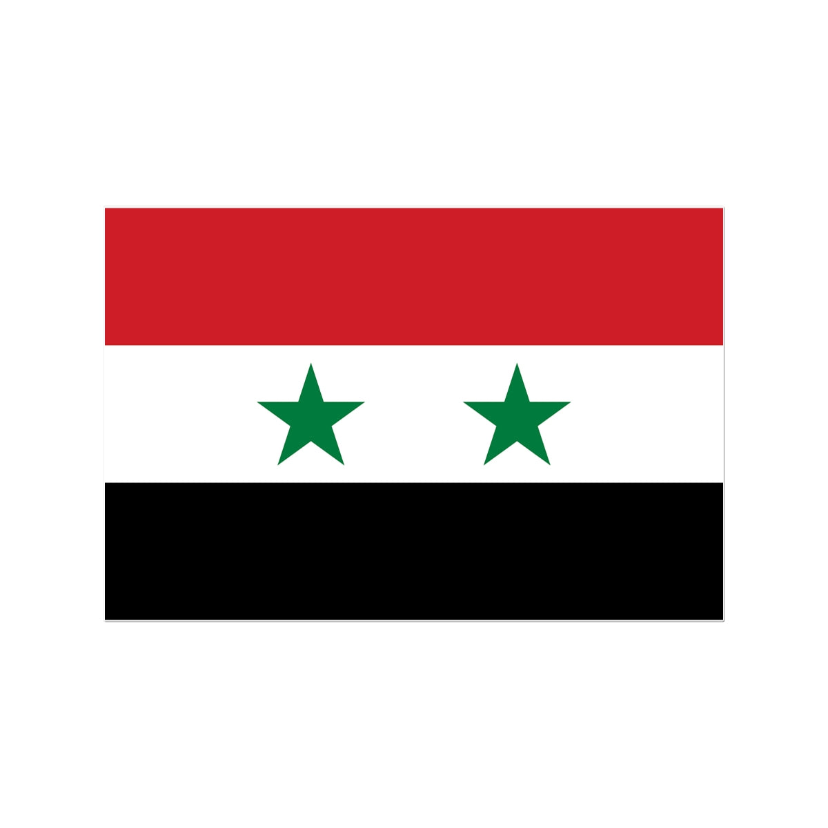 Syria Flag Tattoo (Temporary) Tattoos Prodigi 3"x4"  