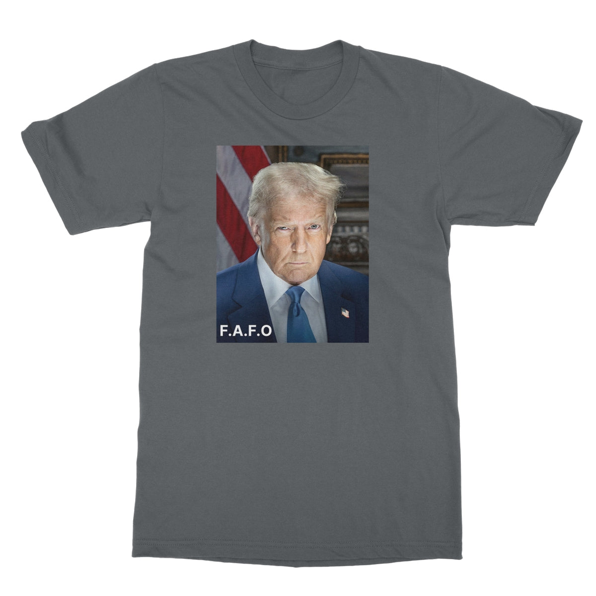 DONALD TRUMP - FAFO Softstyle T-Shirt Apparel Prodigi S Charcoal