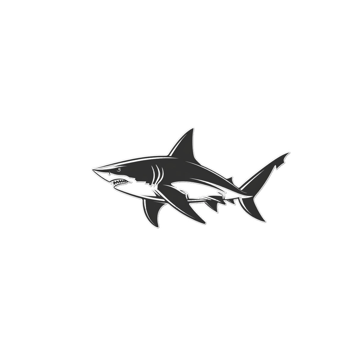 Great White Temporary Tattoo Tattoos Prodigi 3"x4"  