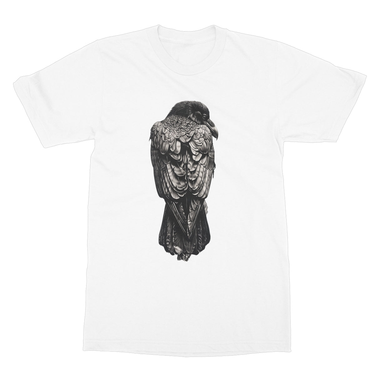 The Designation of The Raven Softstyle T-Shirt Apparel Prodigi S White 