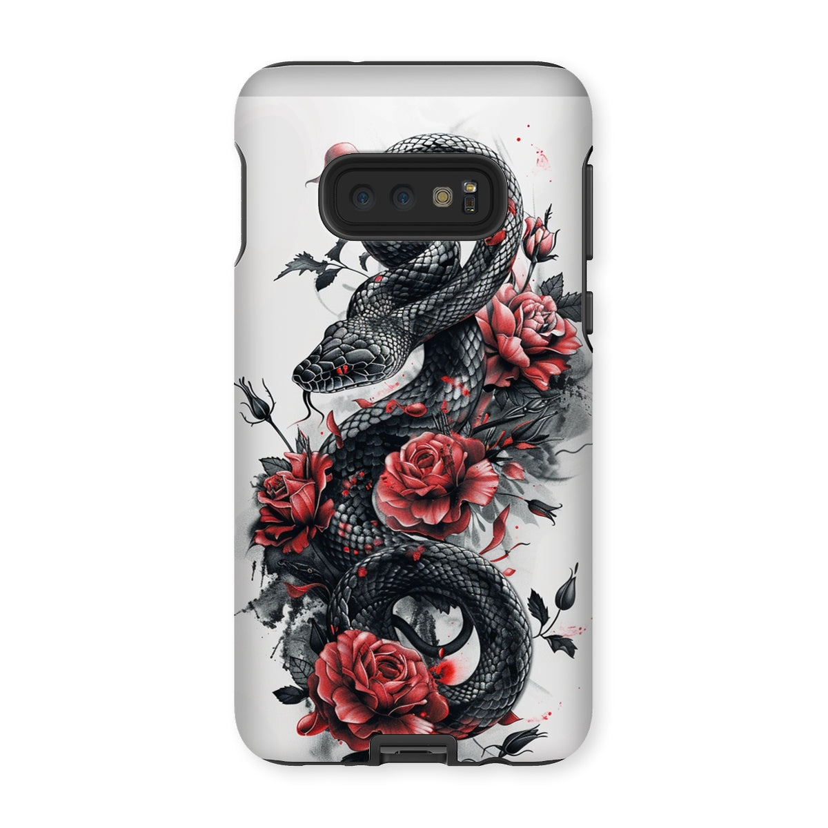 Snake & Roses  Tough Phone Case Phone & Tablet Cases Prodigi Samsung Galaxy S10E Gloss 