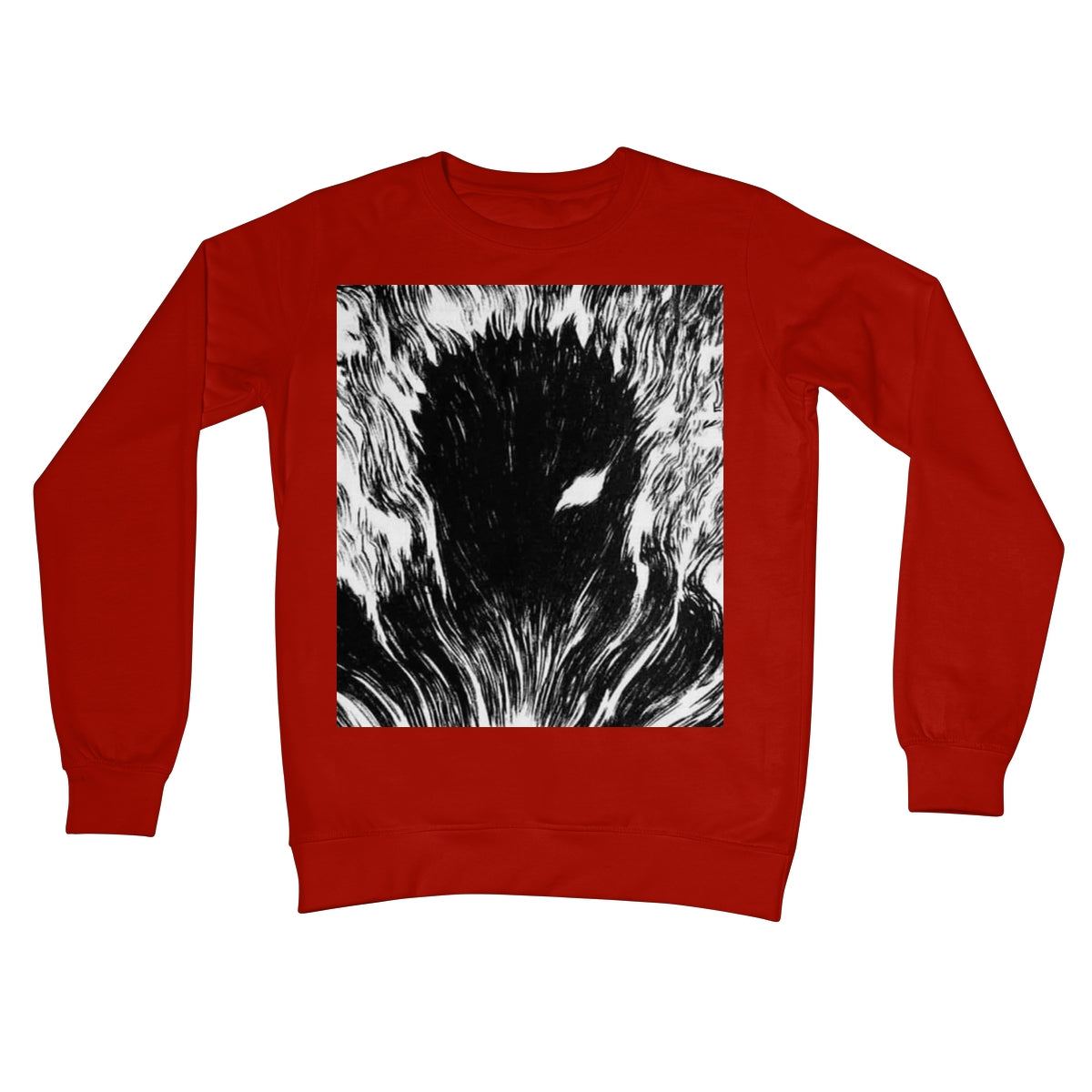 Berserk: Gut's Inner Rage Crew Neck Sweatshirt Apparel Prodigi S Fire Red