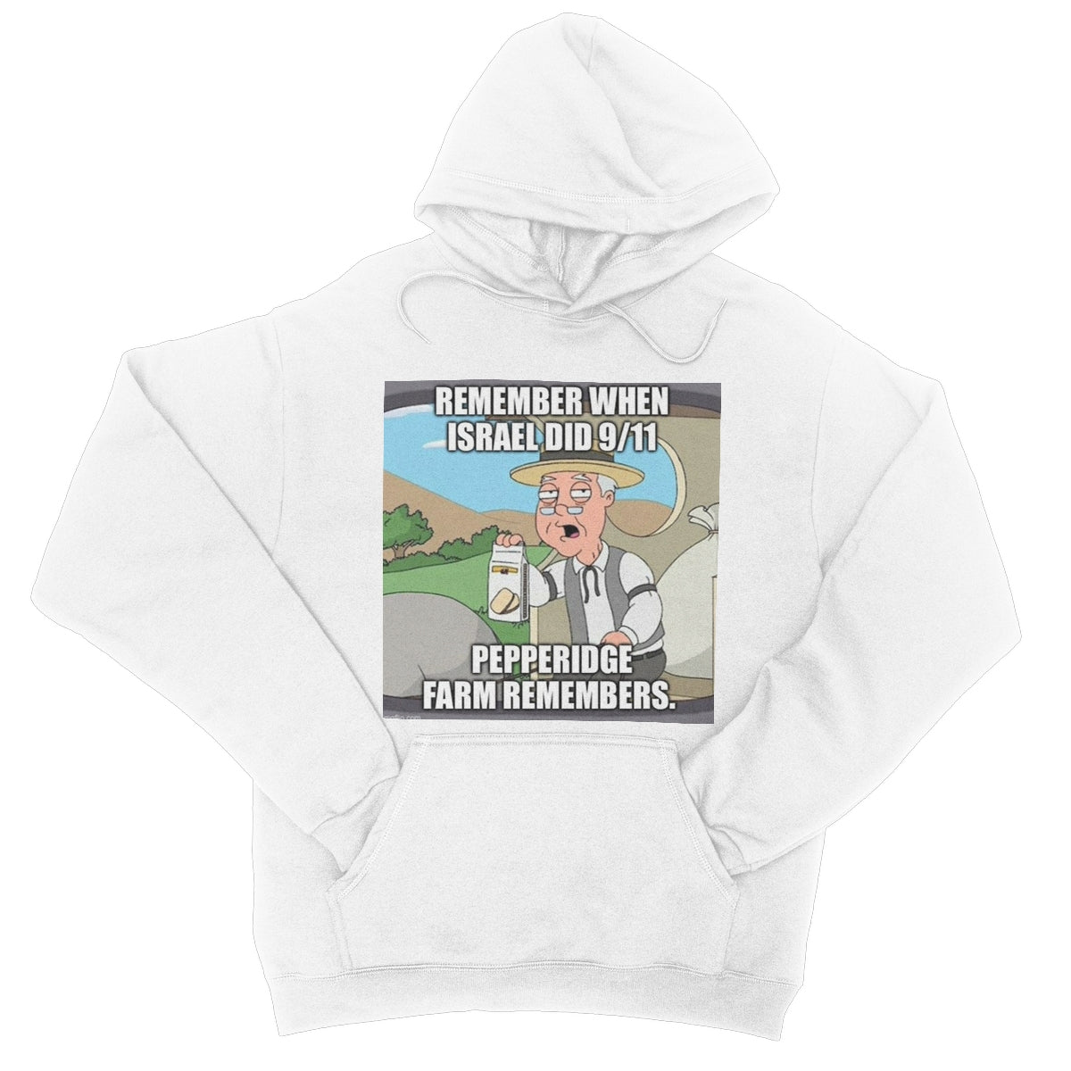 Israel did 9/11 College Hoodie Apparel Prodigi XS Arctic White