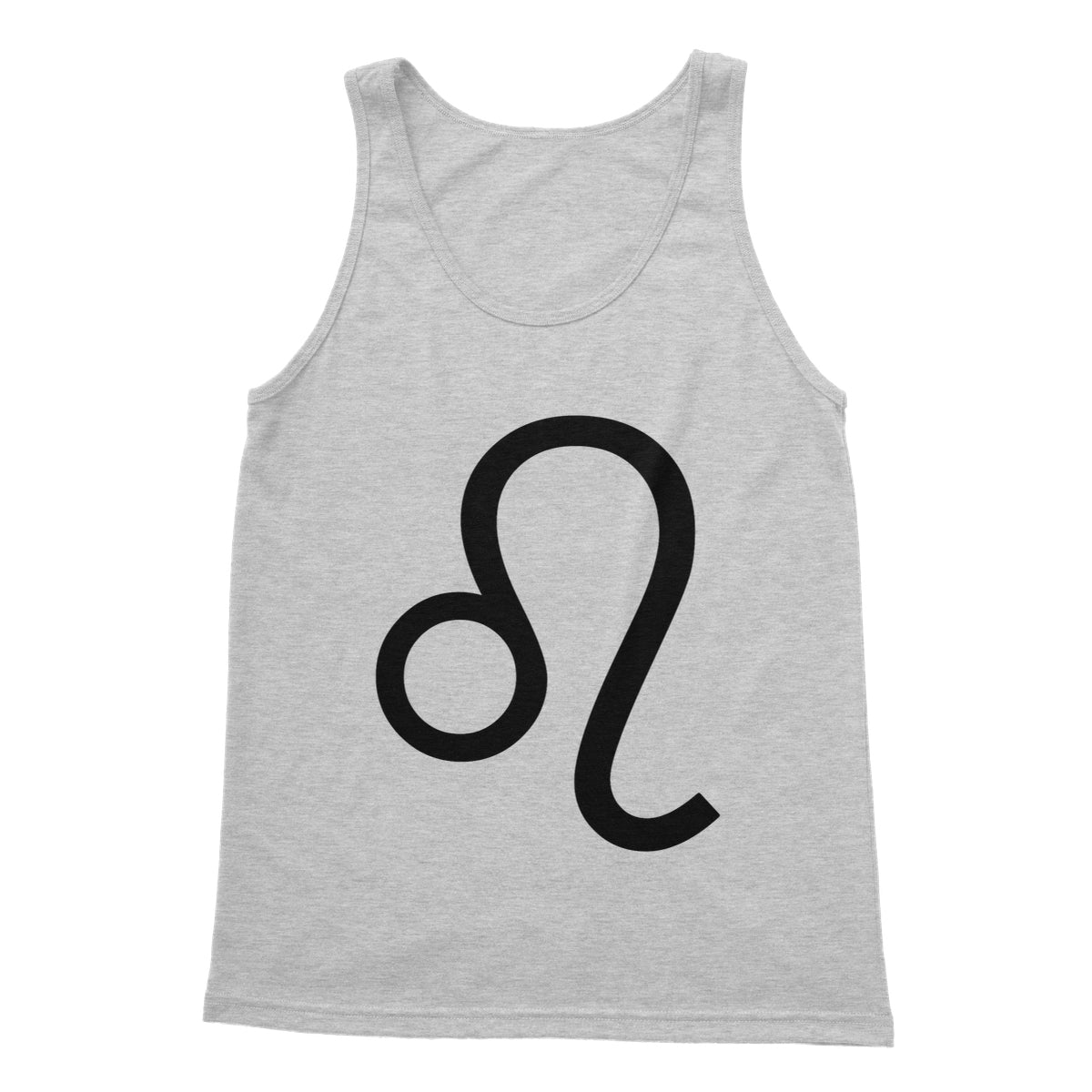 Leo Zodiac Sign Softstyle Tank Top Apparel Prodigi S Sports Grey 