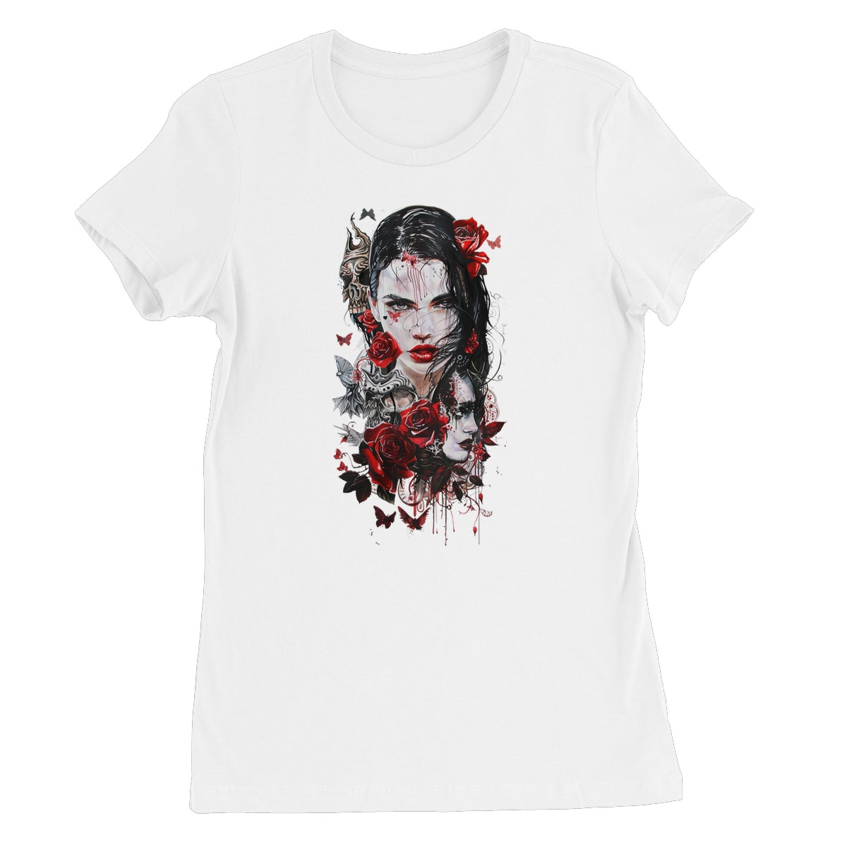 Lady of the Dead - Dia de los muertos - Halloween Women's Favourite T-Shirt Apparel Prodigi S White 