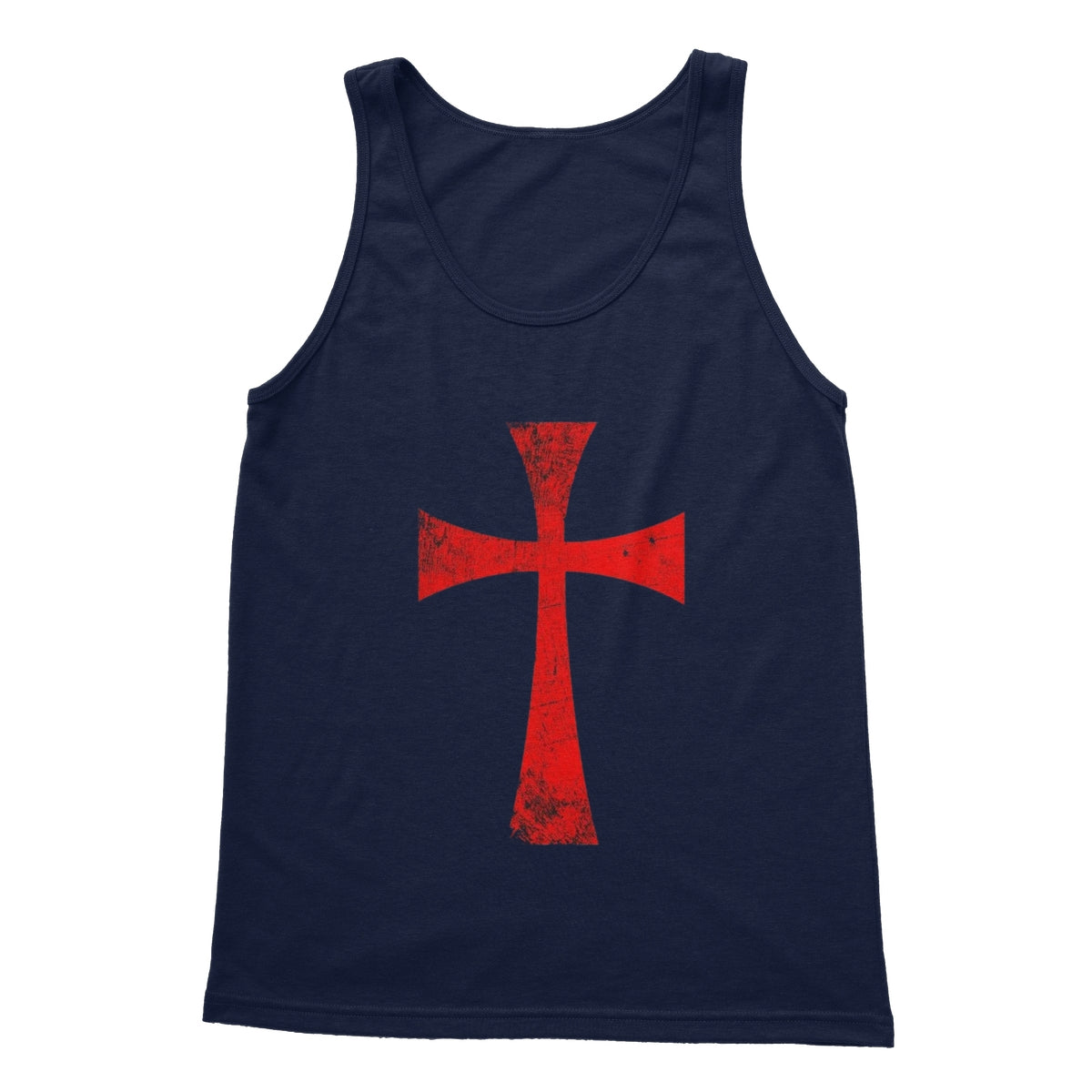 Christ Crusader Cross Softstyle Tank Top Apparel Prodigi S Navy