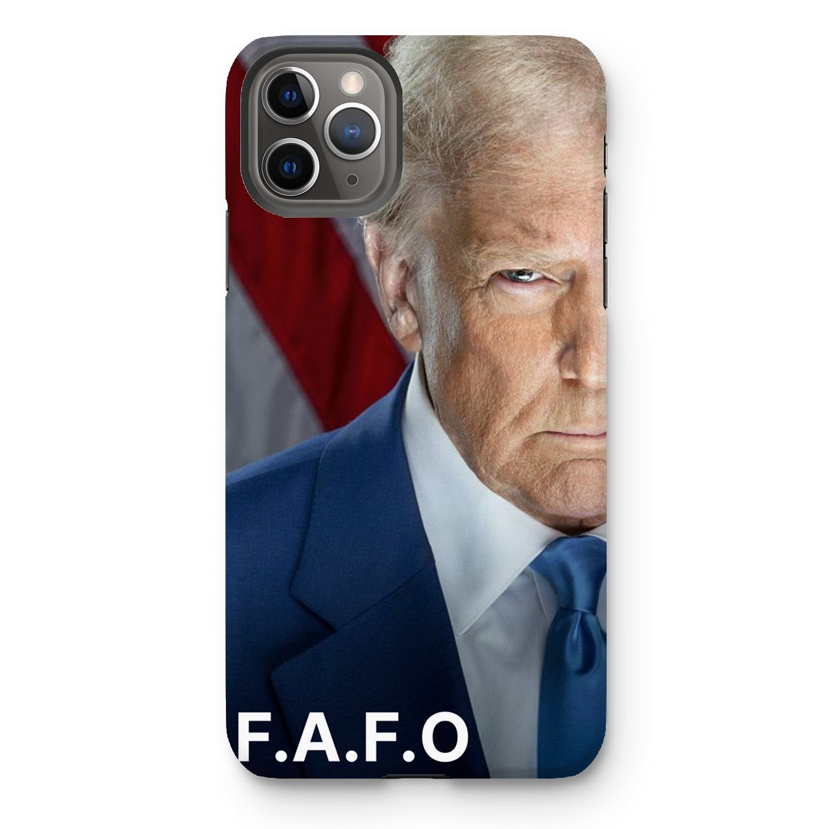 DONALD TRUMP - FAFO Tough Phone Case Phone & Tablet Cases Prodigi iPhone 11 Pro Max Gloss