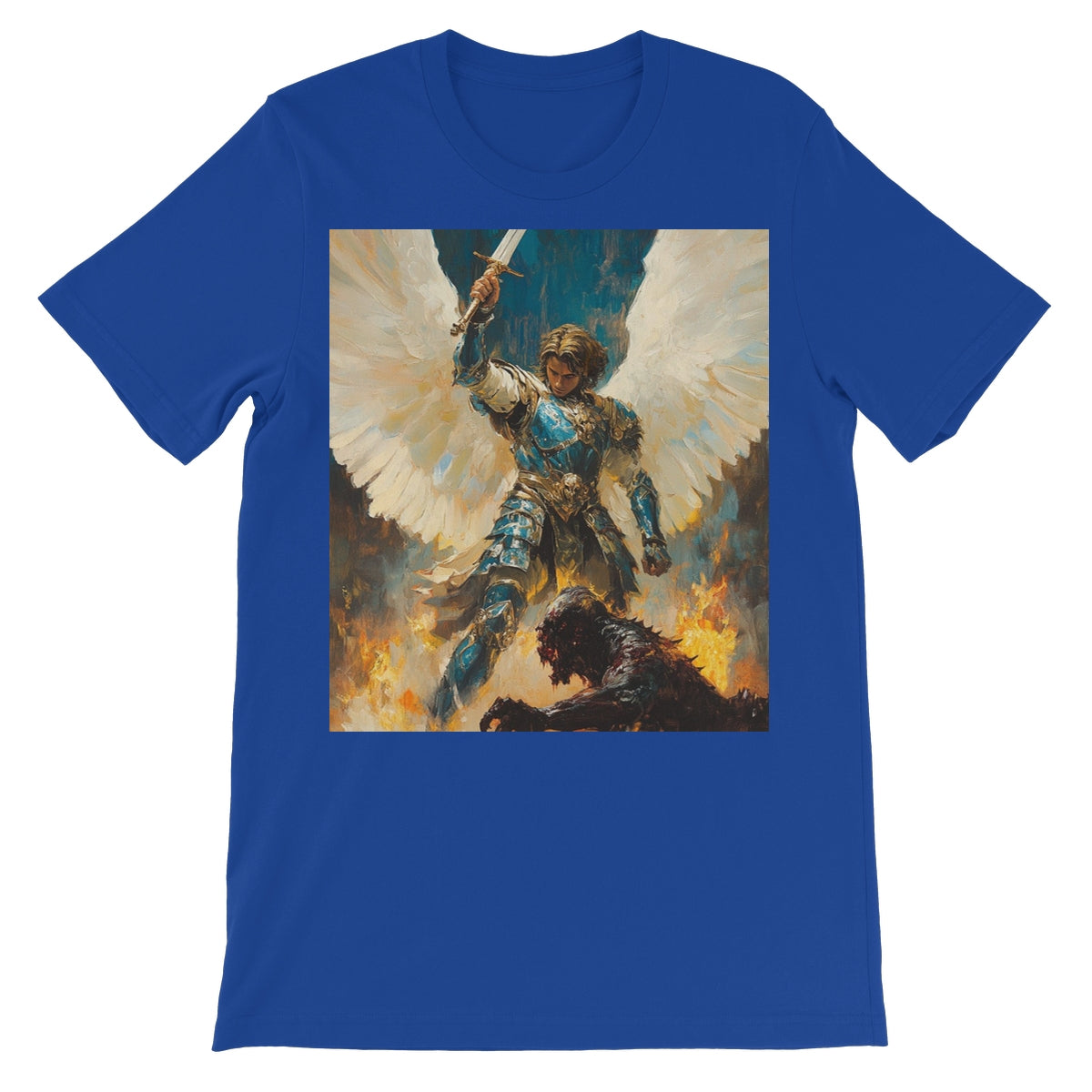 Angelic Defender Unisex Short Sleeve T-Shirt Apparel Prodigi S True Royal