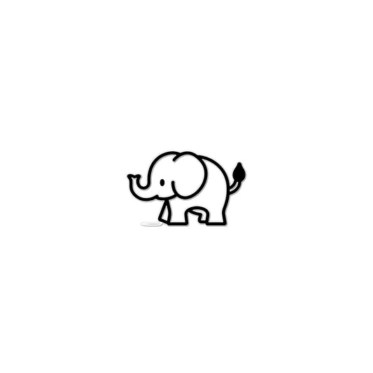 Baby Elephant Temporary Tattoo Tattoos Prodigi 2"x3"  