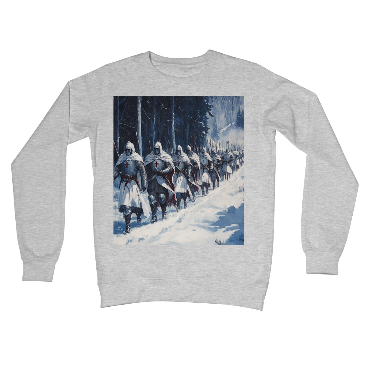 The Crusades 2.0 - V2 Crew Neck Sweatshirt Apparel Prodigi S Heather Grey