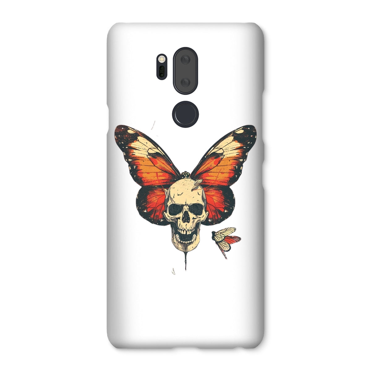 Butterfly With Skeleton Face Snap Phone Case Phone & Tablet Cases Prodigi LG G7 Gloss 