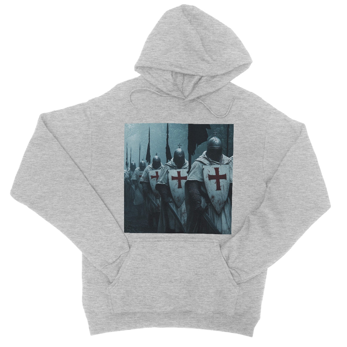 The Crusades 2.0 - V1 College Hoodie Apparel Prodigi XS Heather Grey