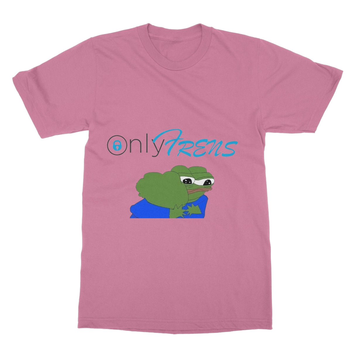 ONLY FRENS - GM PEPE FROG Softstyle T-Shirt Apparel Prodigi S Azalea