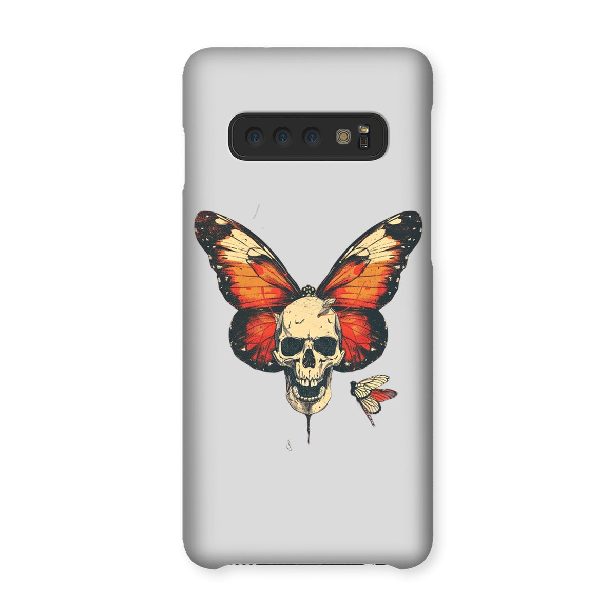 Butterfly With Skeleton Face Snap Phone Case Phone & Tablet Cases Prodigi Samsung Galaxy S10 Gloss 