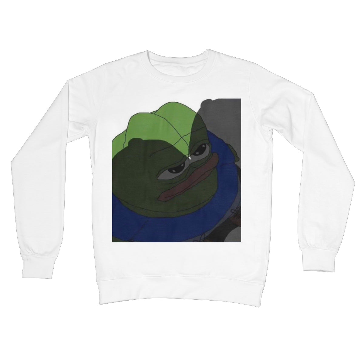 Pepe Ready For War Crew Neck Sweatshirt Apparel Prodigi S Arctic White