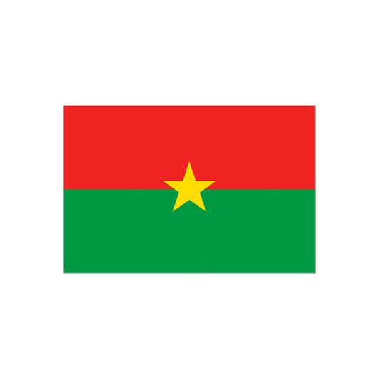 Burkina Faso Flag Tattoo (Temporary) Tattoos Prodigi 2"x3"  