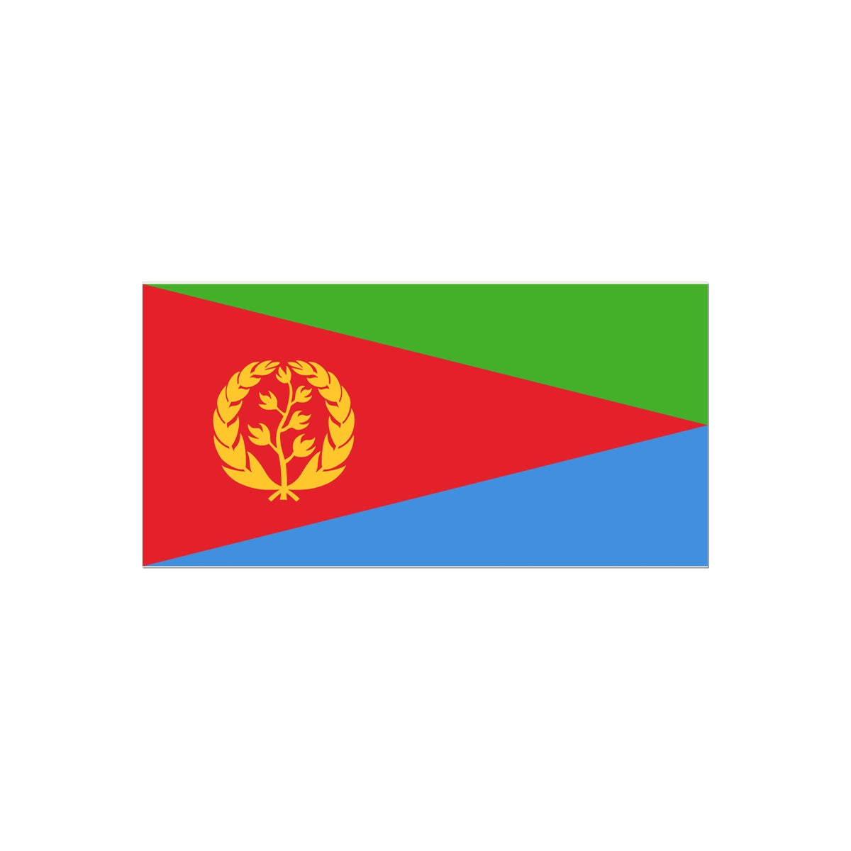 Eritrea Flag Tattoo (Temporary) Tattoos Prodigi 2"x3"  