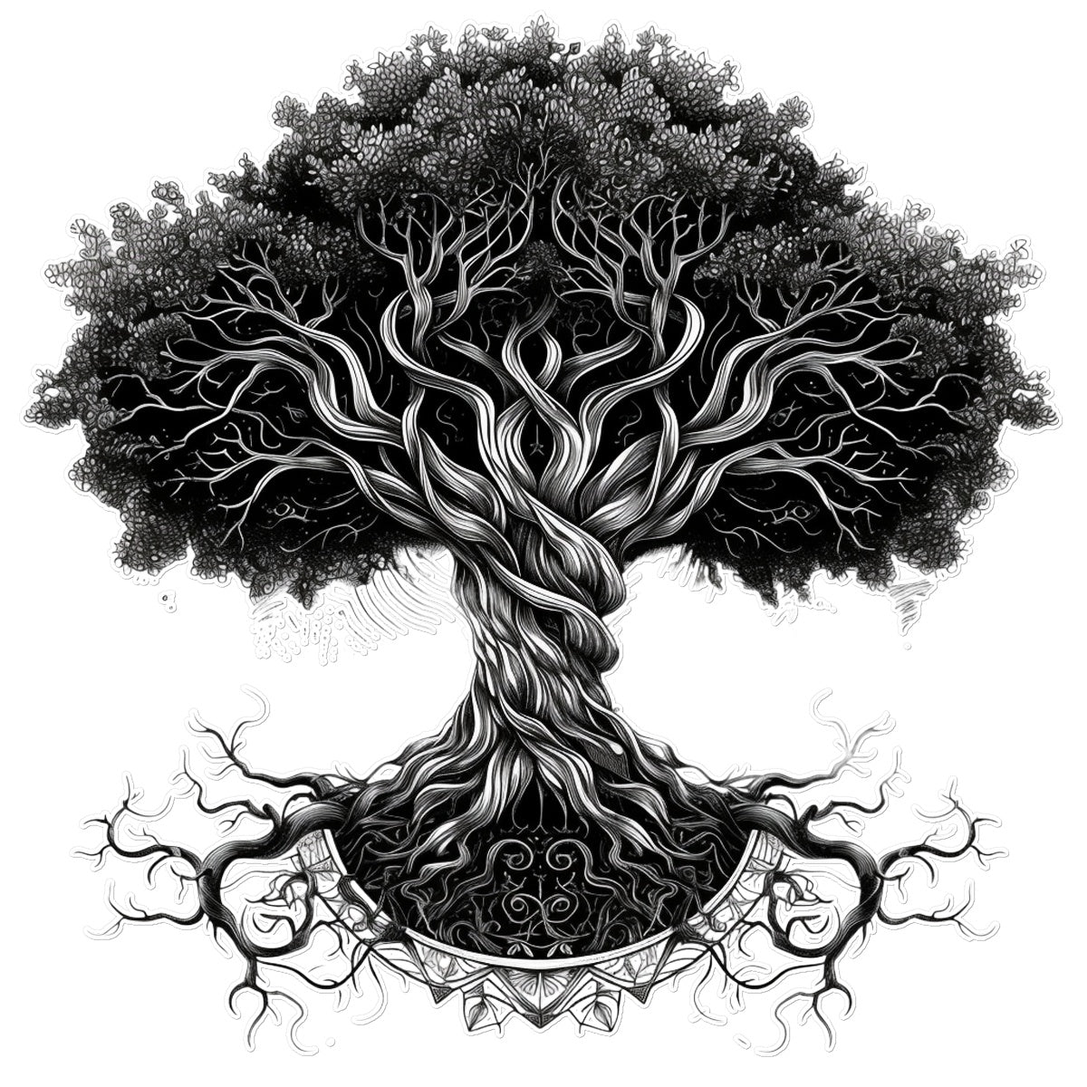 The Sacred Tree Temporary Tattoo Tattoos Prodigi 12"x12"  