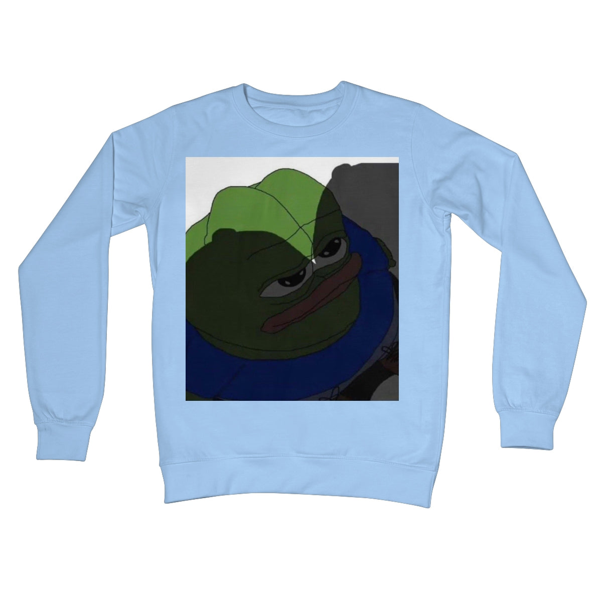 Pepe Ready For War Crew Neck Sweatshirt Apparel Prodigi S Sky Blue