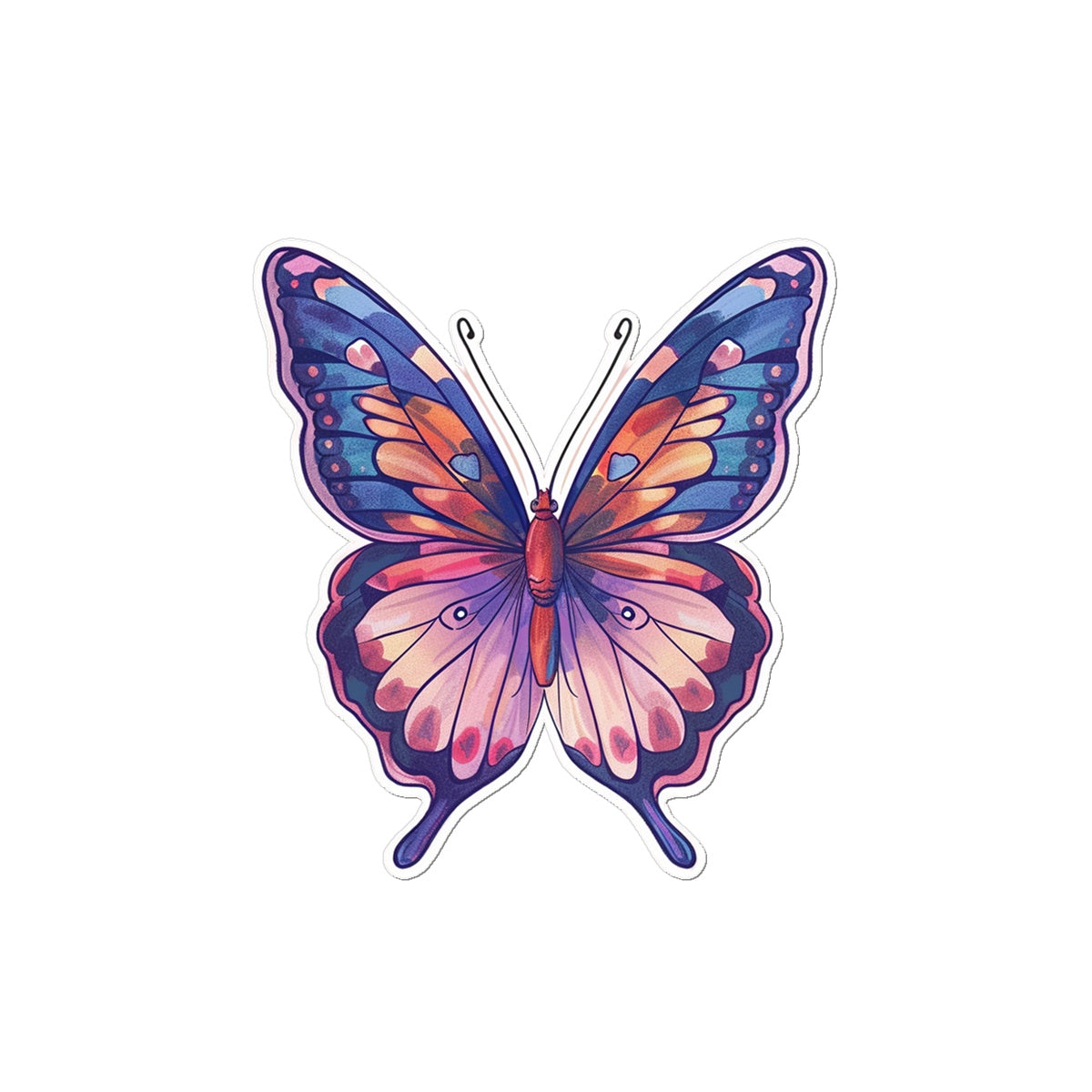 Animated  Butterfly Tattoo (Temporary) Tattoos Prodigi 2"x3"  