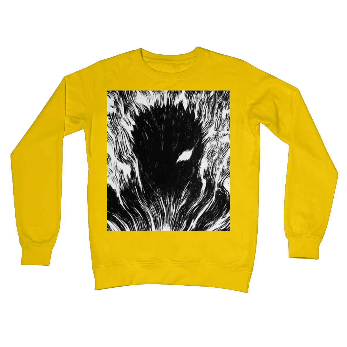 Berserk: Gut's Inner Rage Crew Neck Sweatshirt Apparel Prodigi S Sun Yellow