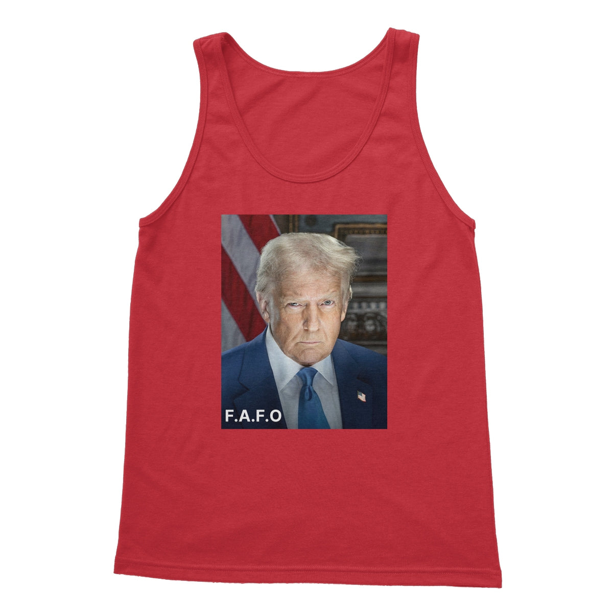 DONALD TRUMP - FAFO Softstyle Tank Top Apparel Prodigi S Red