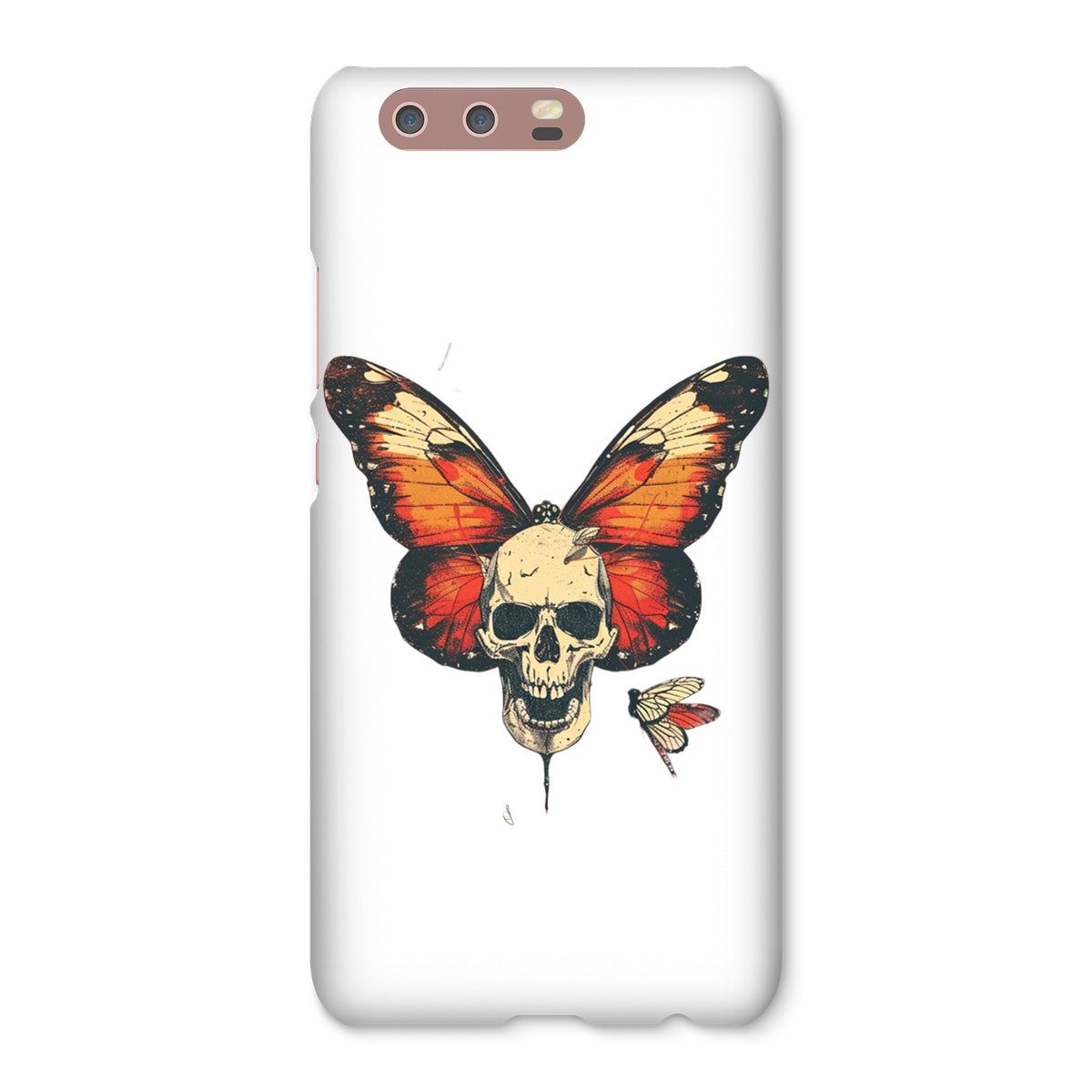 Butterfly With Skeleton Face Snap Phone Case Phone & Tablet Cases Prodigi Huawei P10 Gloss 