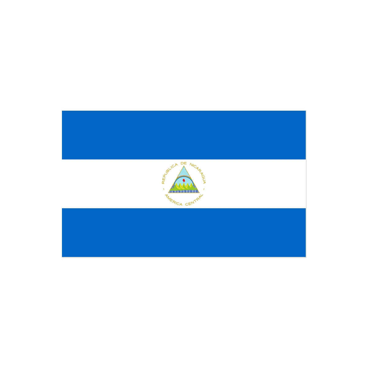 Nicaragua Flag Tattoo (Temporary) Tattoos Prodigi 4"x6"  