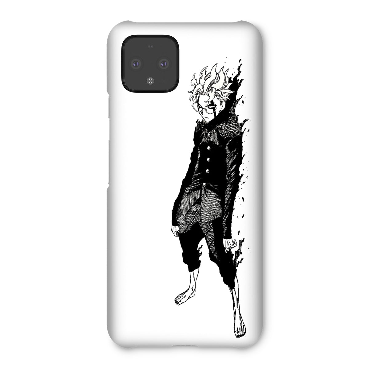 Dandadan: Turbo Granny Transformation Black & White Snap Phone Case Phone & Tablet Cases Prodigi Google Pixel 4 Gloss