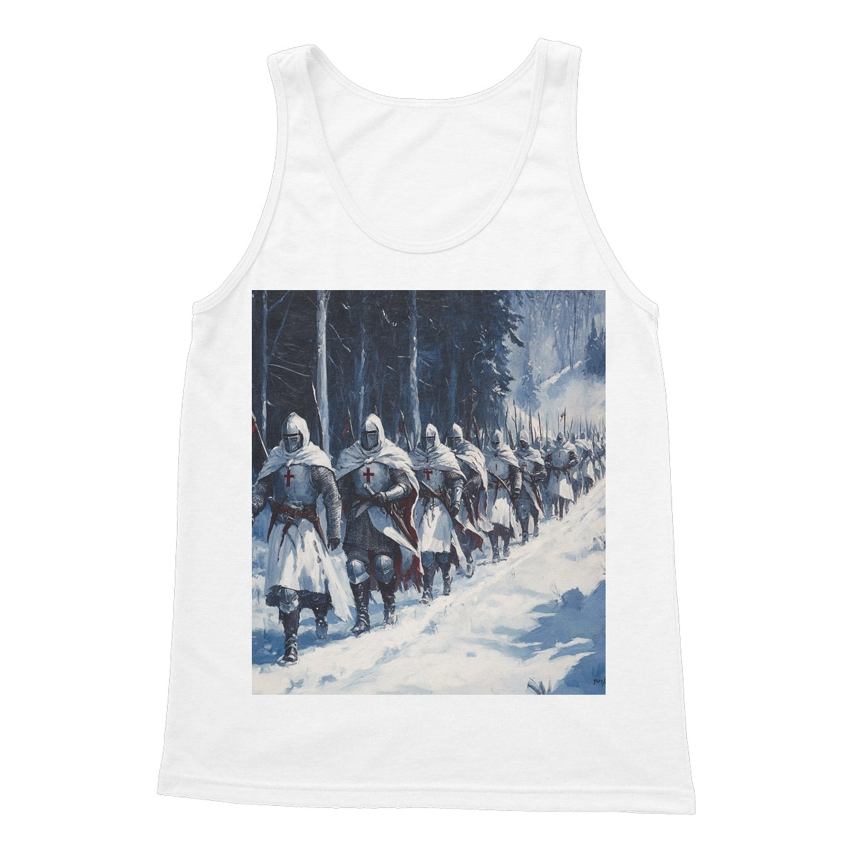 The Crusades 2.0 - V2 Softstyle Tank Top Apparel Prodigi S White