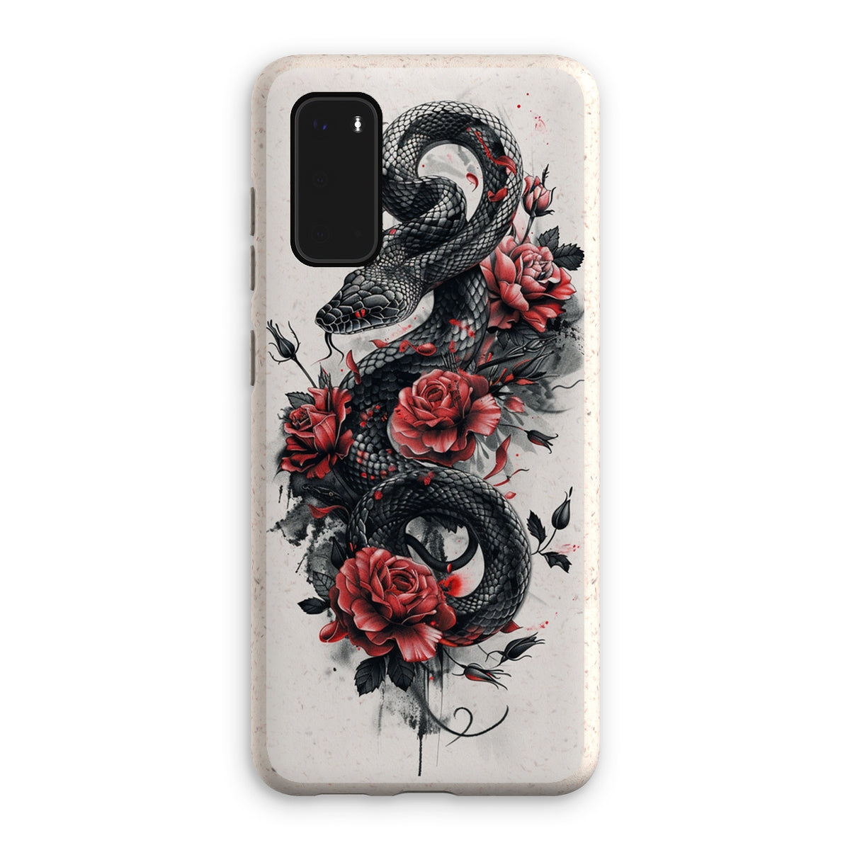 Snake & Roses  Eco Phone Case Phone & Tablet Cases Prodigi Samsung Galaxy S20 Matte 