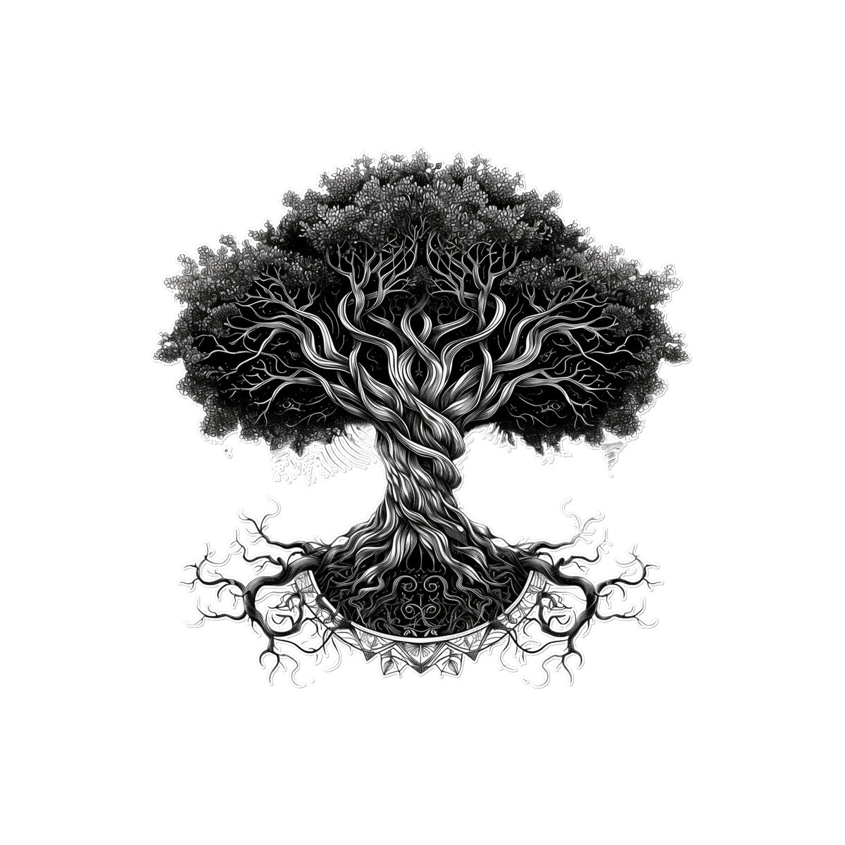 The Sacred Tree Temporary Tattoo Tattoos Prodigi 4"x6"  