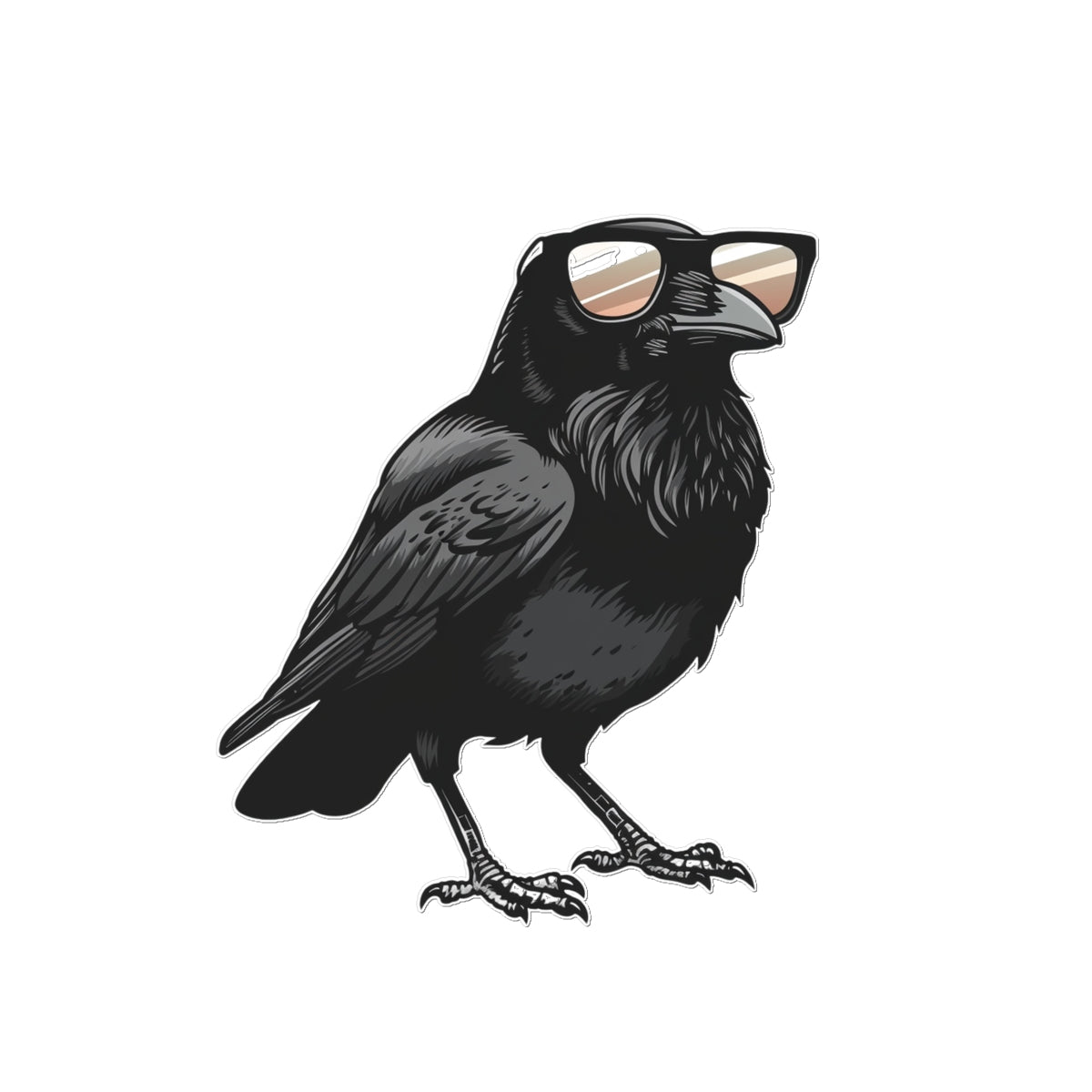 Too Cool For School Raven Temporary Tattoo Tattoos Prodigi 3"x4"  