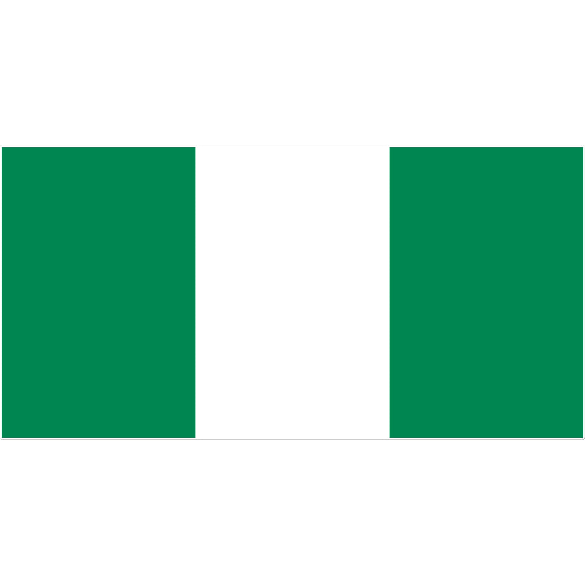 Nigeria Flag Tattoo (Temporary) Tattoos Prodigi 8"x8"  