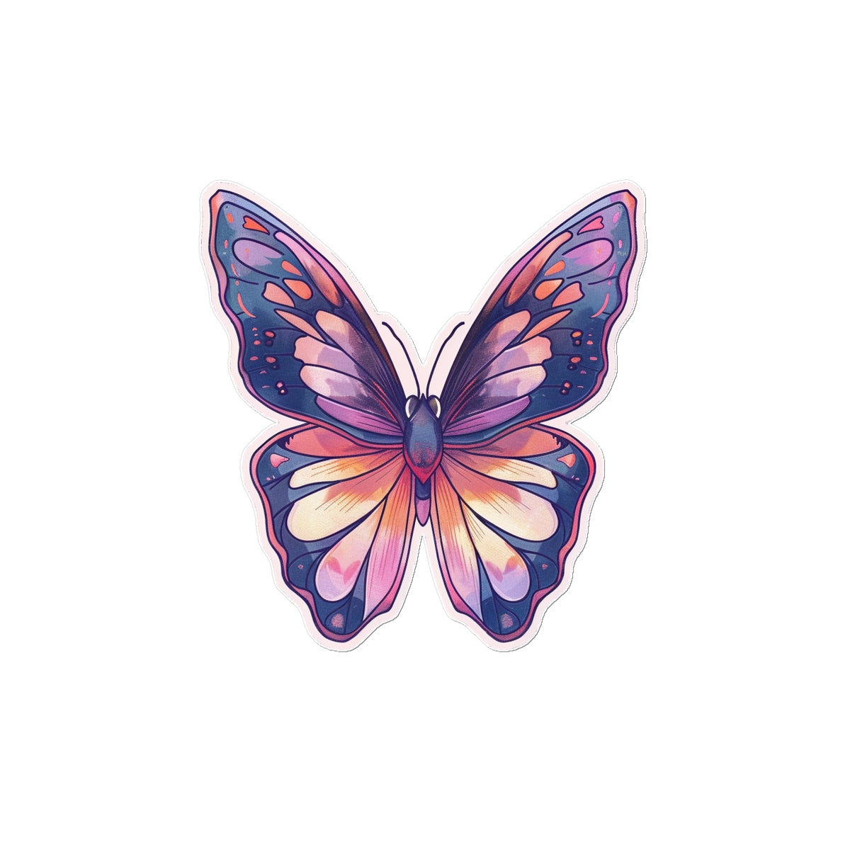 Cutie Pie Butterfly Tattoo (Temporary) Tattoos Prodigi 3"x4"  