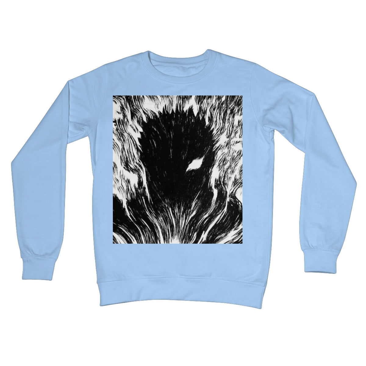 Berserk: Gut's Inner Rage Crew Neck Sweatshirt Apparel Prodigi S Sky Blue