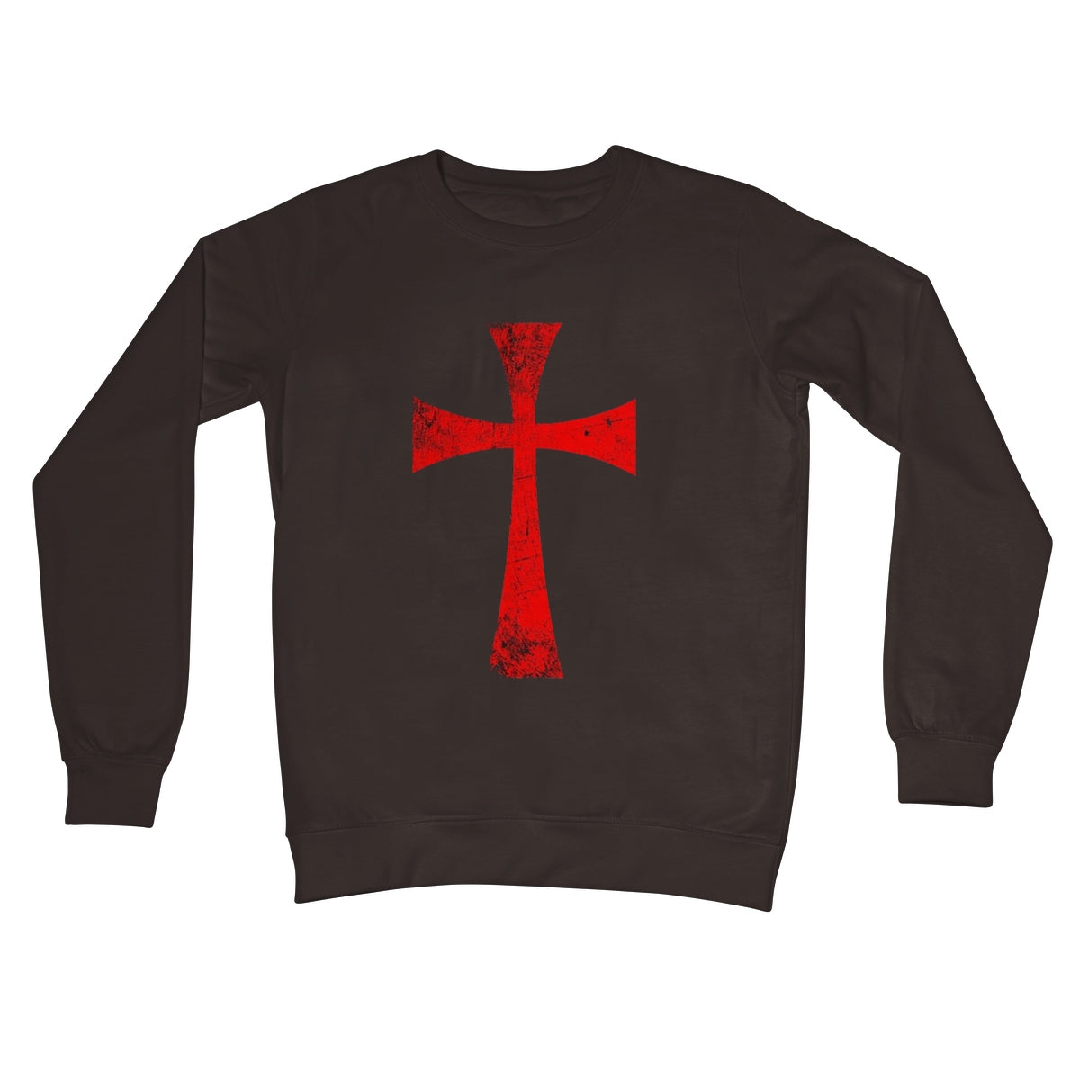 Christ Crusader Cross Crew Neck Sweatshirt Apparel Prodigi