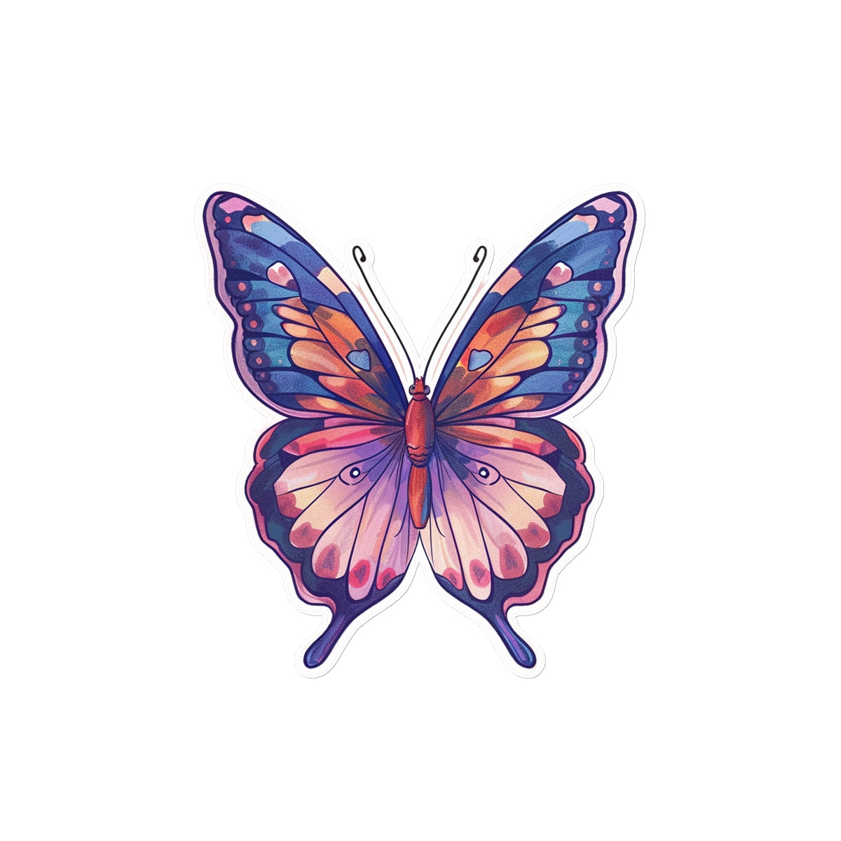 Animated  Butterfly Tattoo (Temporary) Tattoos Prodigi 8"x8"  