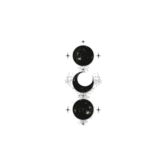 Moon by Moon Temporary Tattoo Tattoos Prodigi 2"x3"  