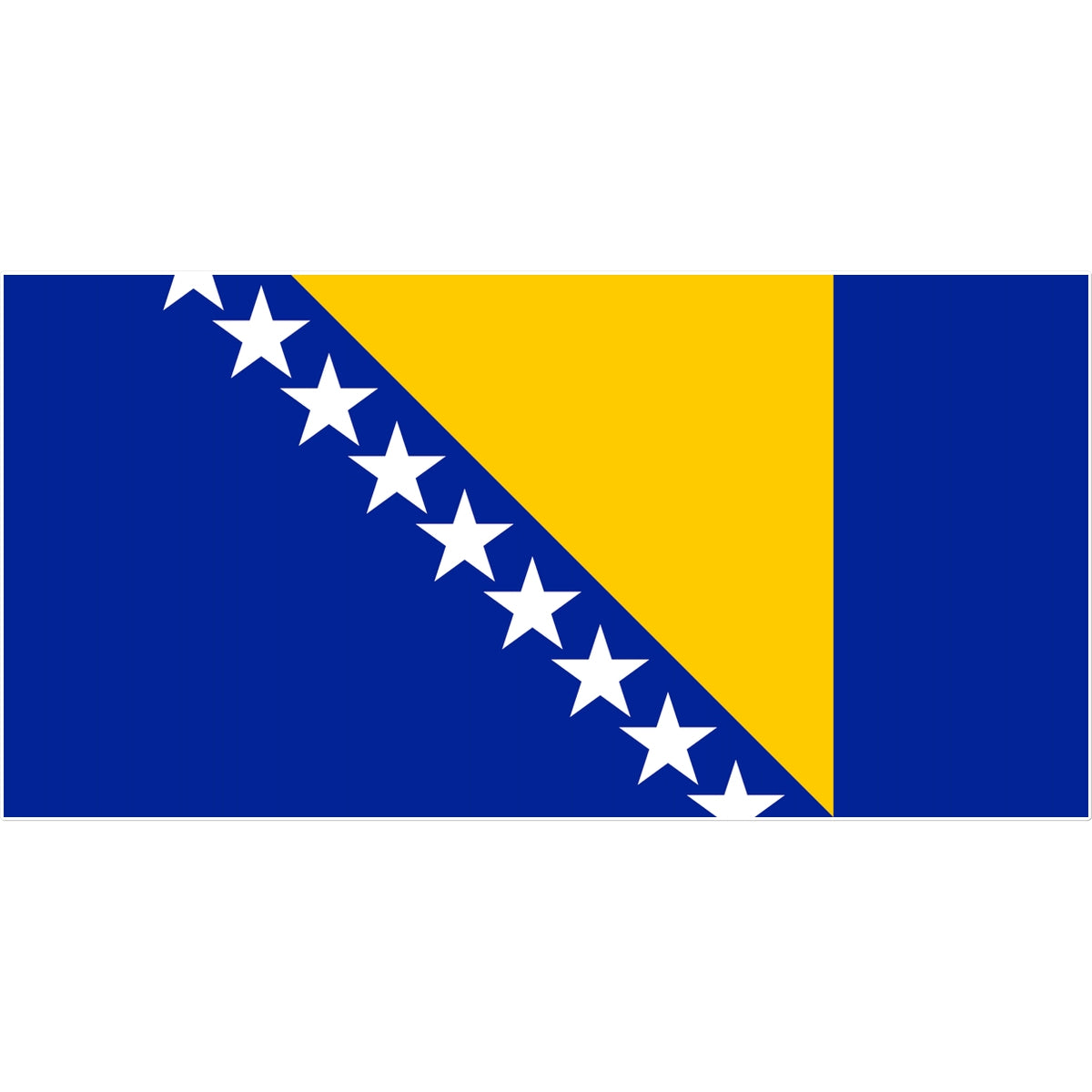 Bosnia and Herzegovina Flag Tattoo (Temporary) Tattoos Prodigi 8"x8"  