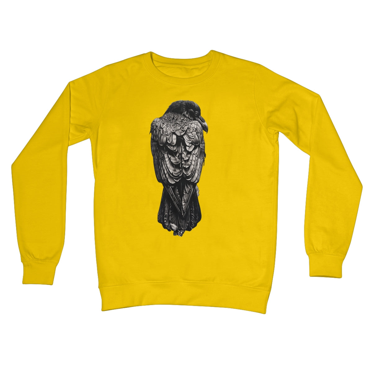 The Designation of The Raven Crew Neck Sweatshirt Apparel Prodigi S Sun Yellow 