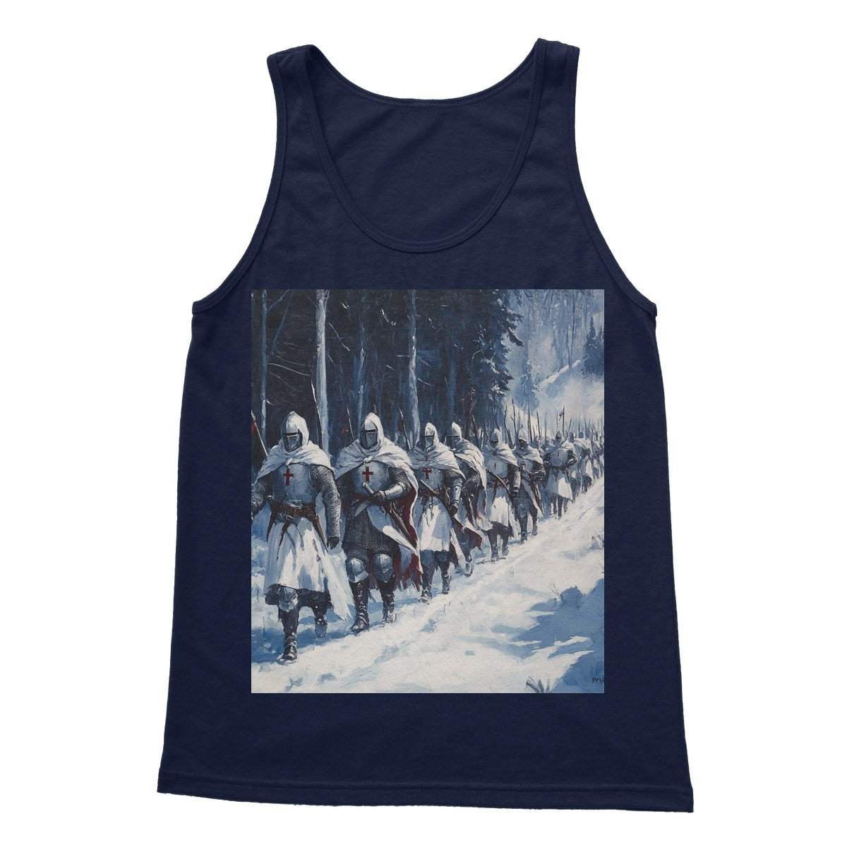 The Crusades 2.0 - V2 Softstyle Tank Top Apparel Prodigi S Navy