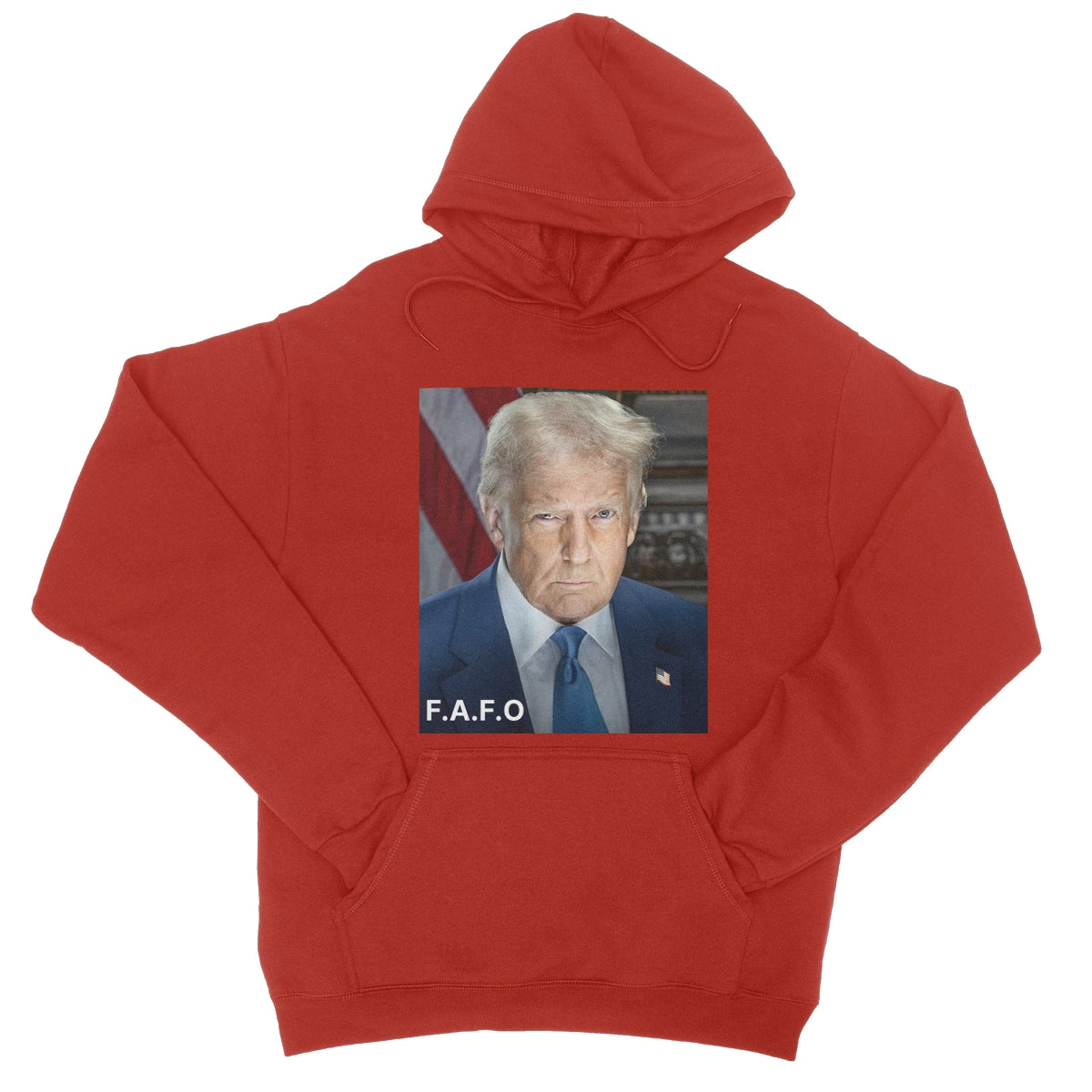 DONALD TRUMP - FAFO College Hoodie Apparel Prodigi XS Fire Red